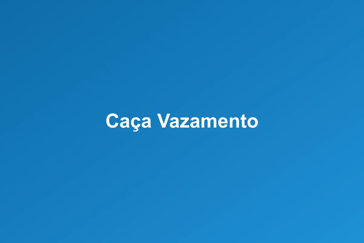 Caça-vazamento de Gás em Barueri